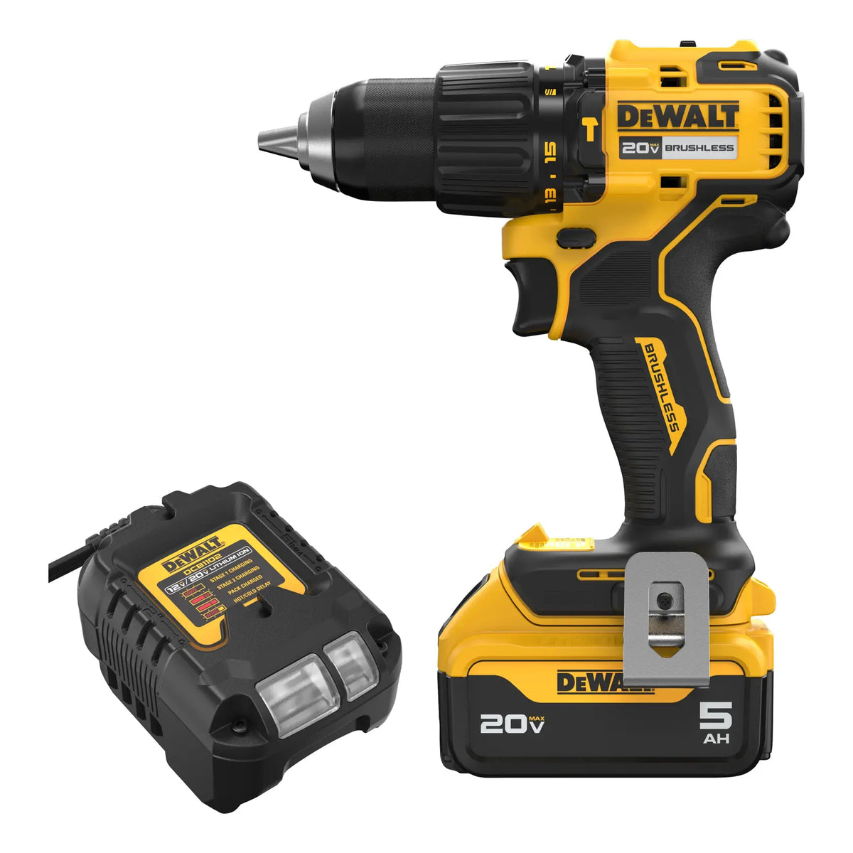 DeWalt DCD798P1 20V MAX 1/2in. Brushless Hammer Drill Kit - image 1