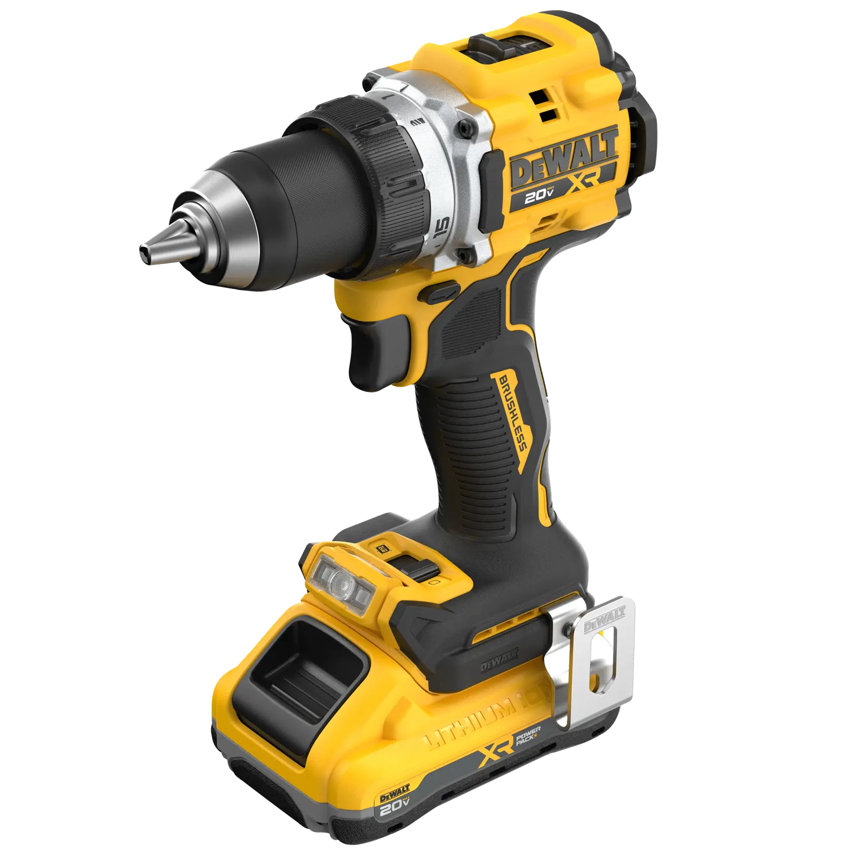 DeWalt DCD801QQ2 20V MAX XR Brushless Cordless 1/2-in Drill/Driver with (2) 4Ah POWERPACK Batteries - image 3
