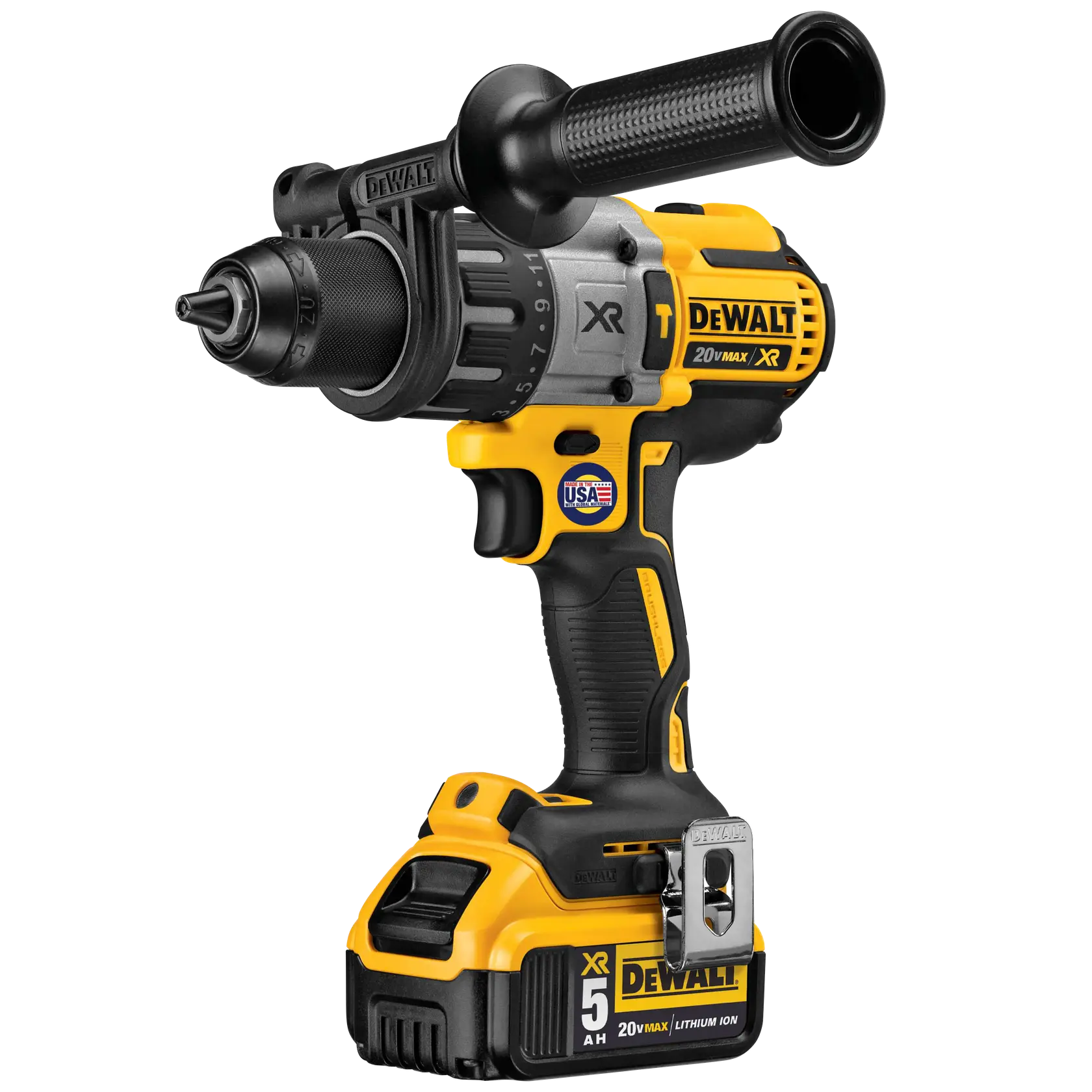 DeWalt DCD996P2 20V MAX XR 1/2-in 3-Speed Brushless Hammer Drill/Driver Kit - image 3