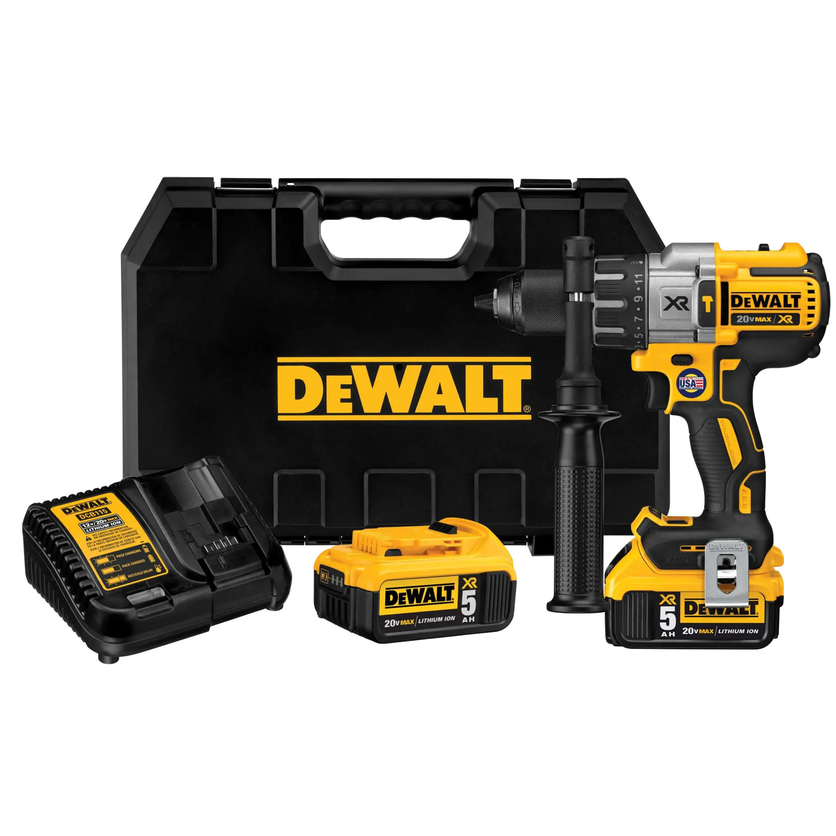 DeWalt DCD996P2 20V MAX XR 1/2-in 3-Speed Brushless Hammer Drill/Driver Kit - image 1