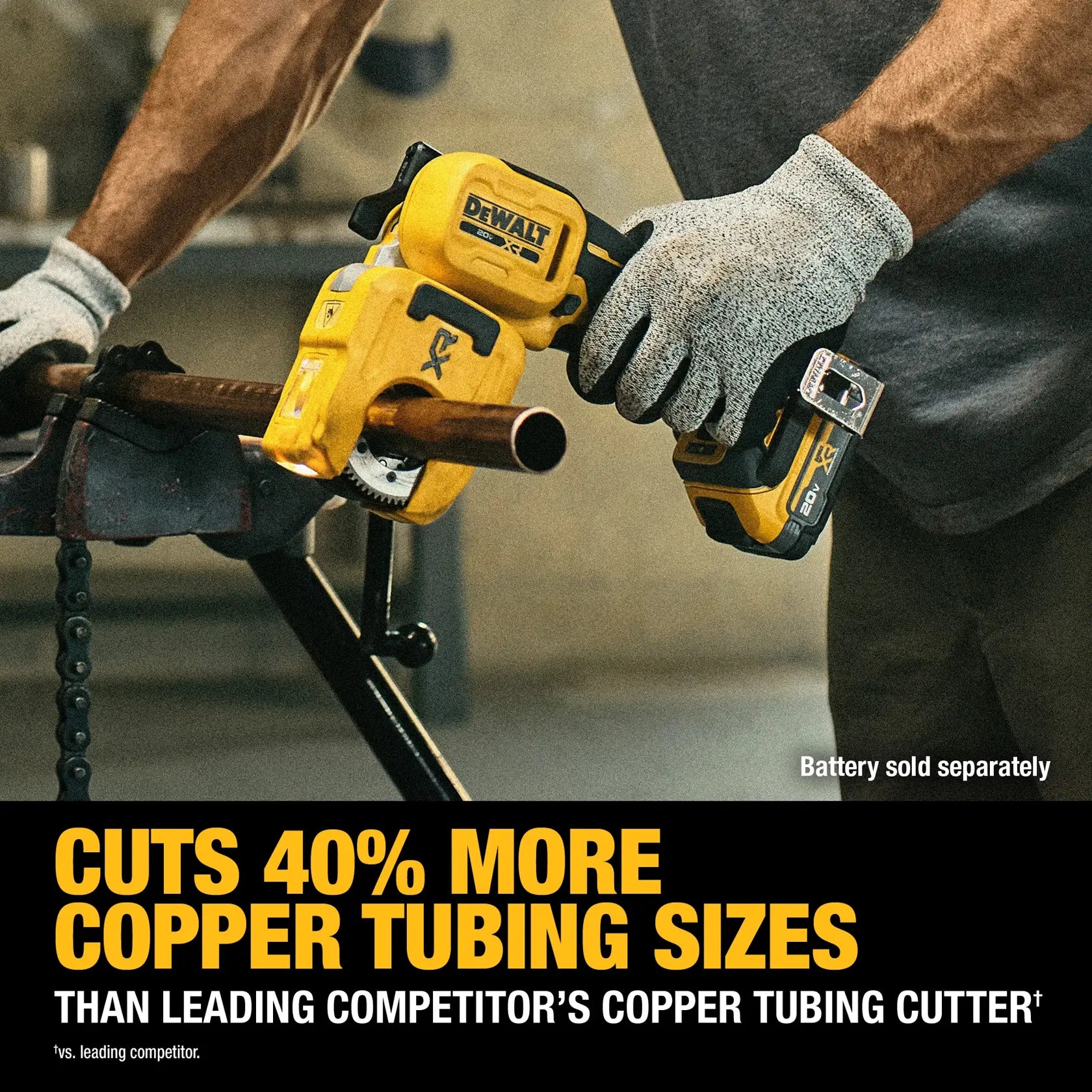 DeWalt DCE154B 20V MAX XR 1-1/4 in. Copper Tubing Cutter (Tool Only) - image 6