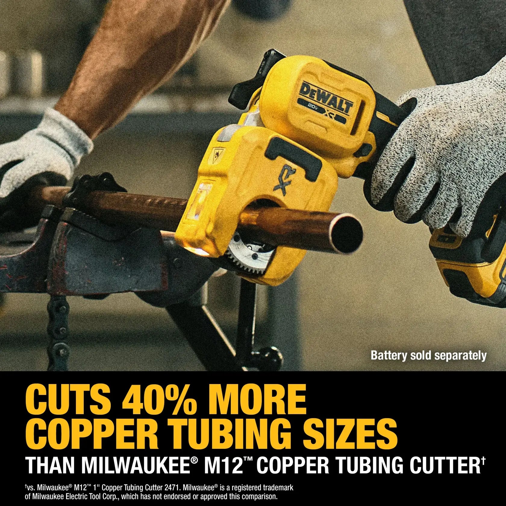 DeWalt DCE154B 20V MAX XR 1-1/4 in. Copper Tubing Cutter (Tool Only) - image 7