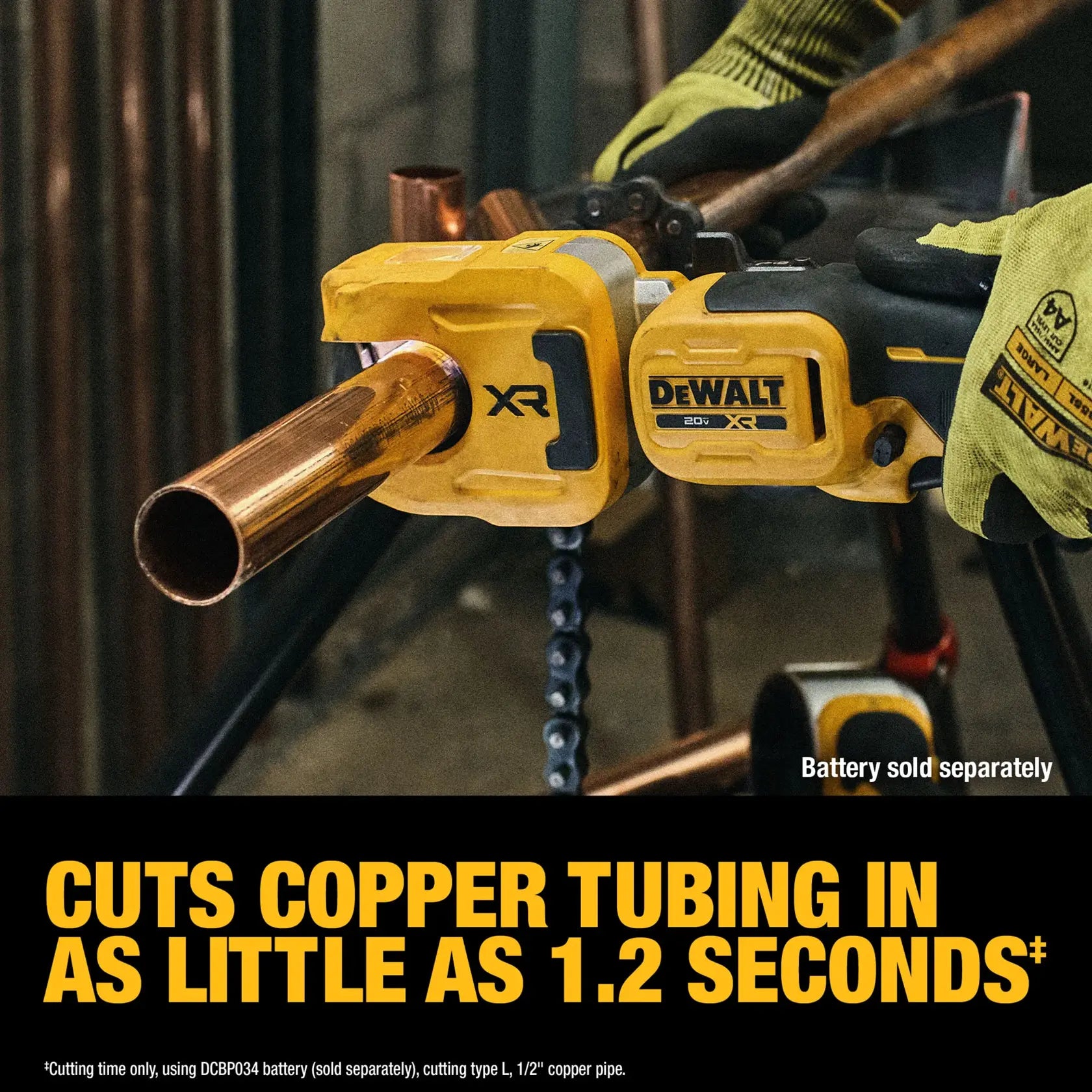 DeWalt DCE154B 20V MAX XR 1-1/4 in. Copper Tubing Cutter (Tool Only) - image 8