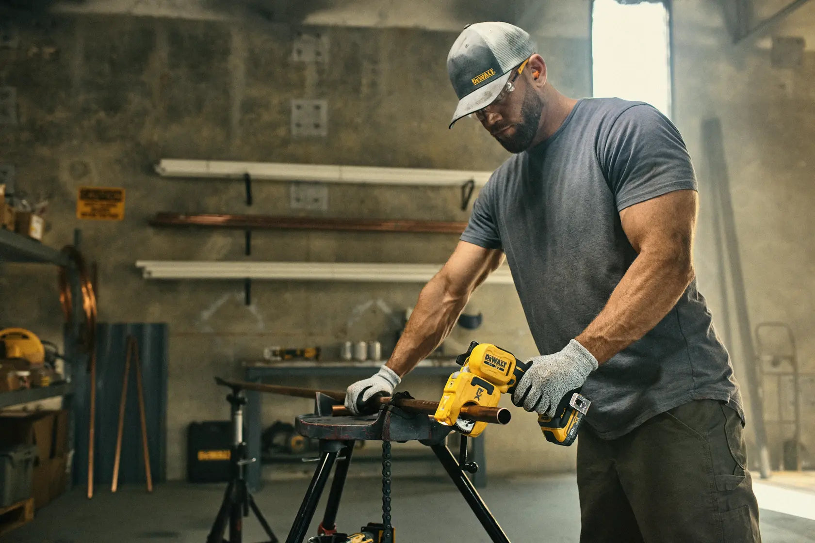 DeWalt DCE154E1 20V MAX XR 1-1/4 in. Copper Tubing Cutter Kit - image 9
