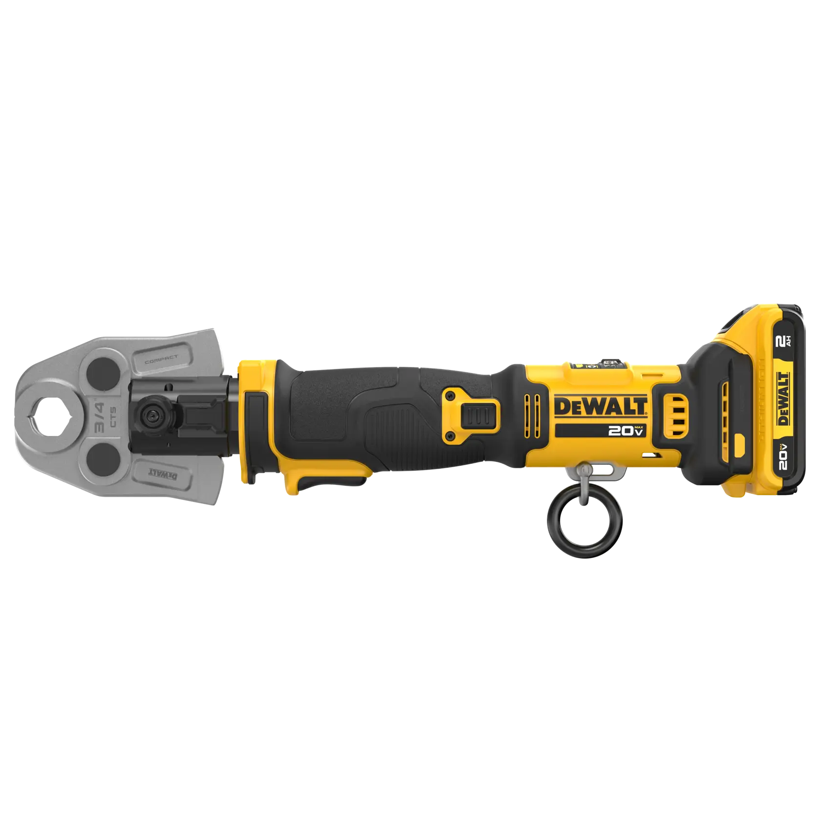 DeWalt DCE210D2K 20V MAX Compact Press Tool Kit with CTS Jaws - image 2