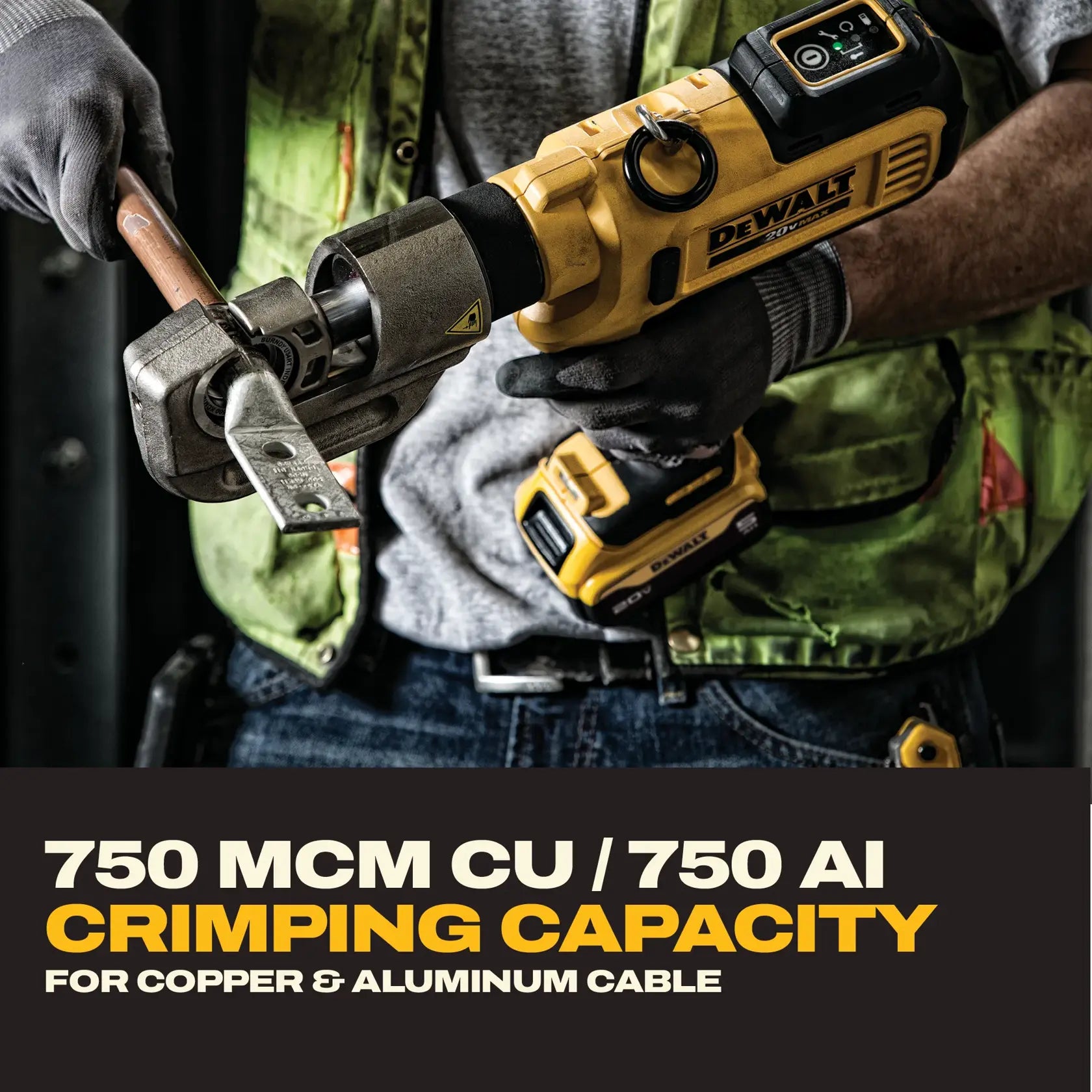 DeWalt DCE300M2 20V MAX Cable Crimping Tool Kit - image 6