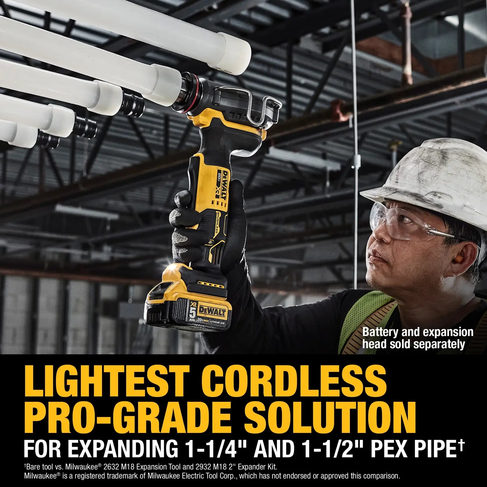 DeWalt DCE410B 20V MAX XR 1-1/2 in. PEX Expander (Tool Only) - image 6