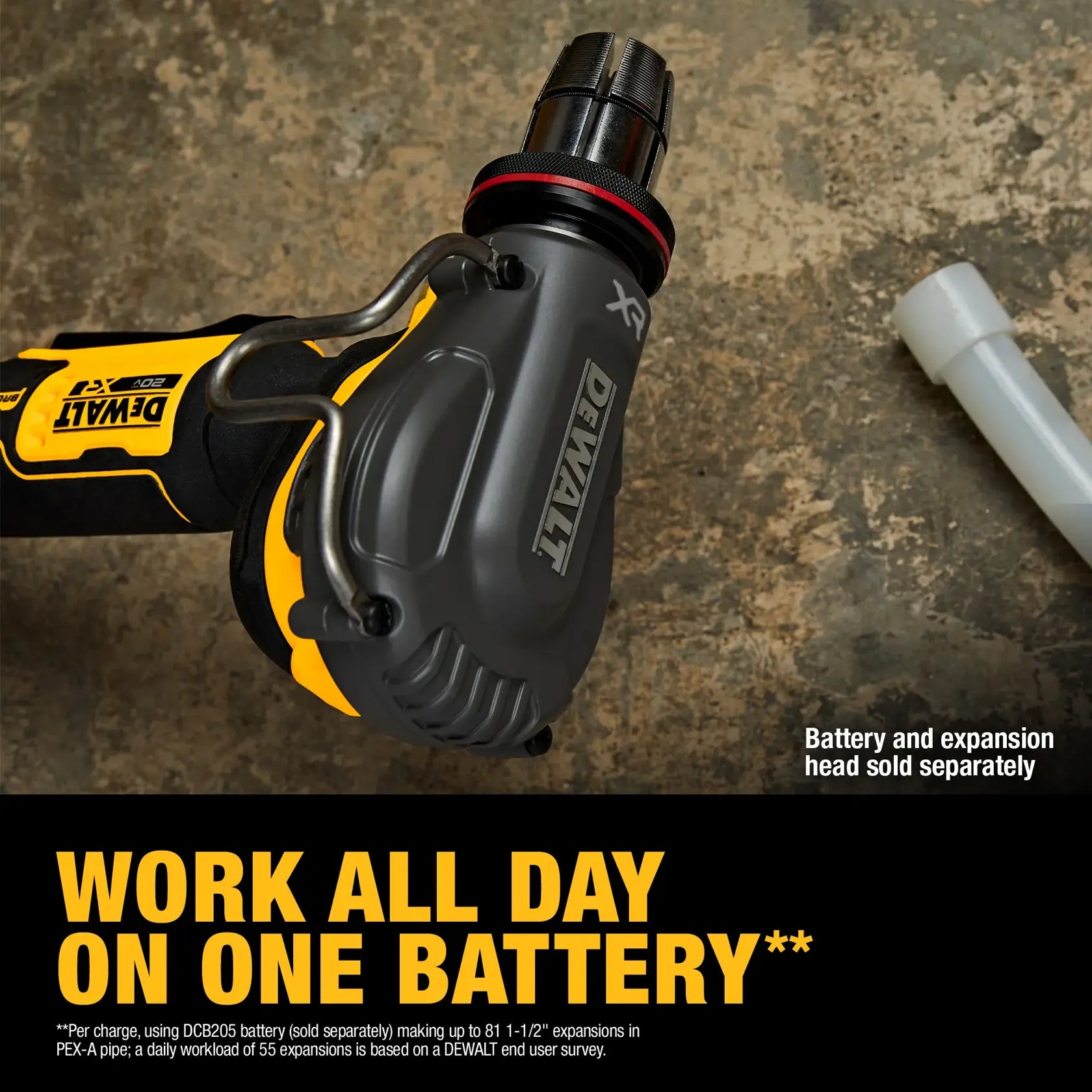 DeWalt DCE410B 20V MAX XR 1-1/2 in. PEX Expander (Tool Only) - image 7