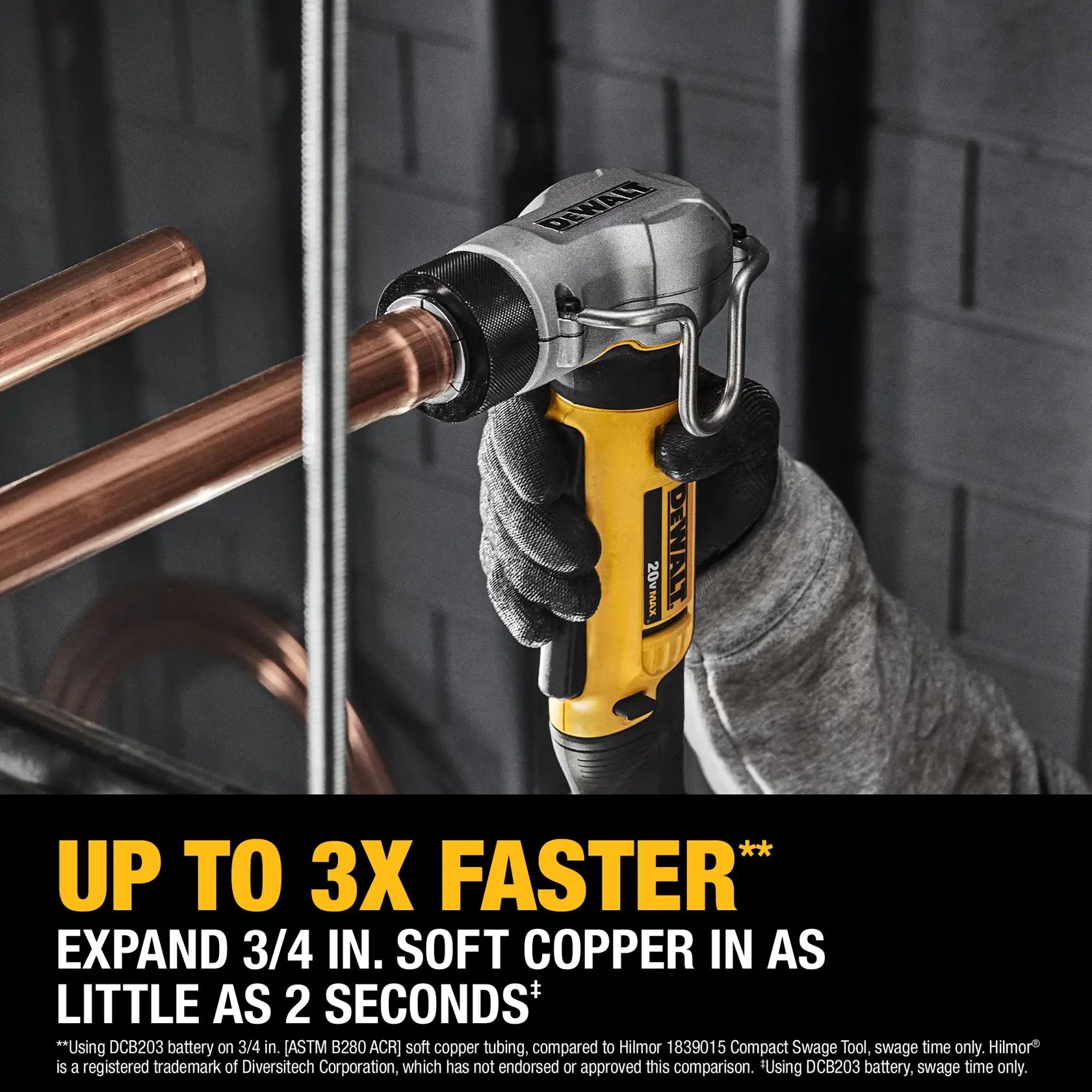 DeWalt DCE450D1 20V MAX Copper Swage Tool Kit - image 7