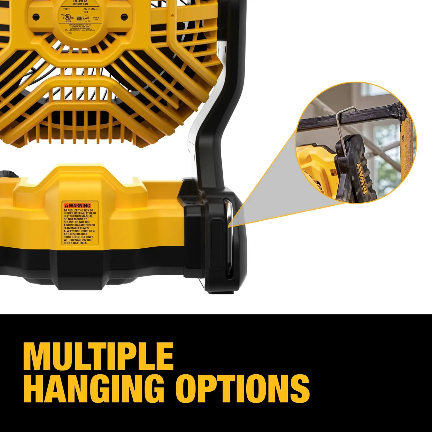 DeWalt DCE512P1 20V MAX Jobsite Fan Kit - image 10