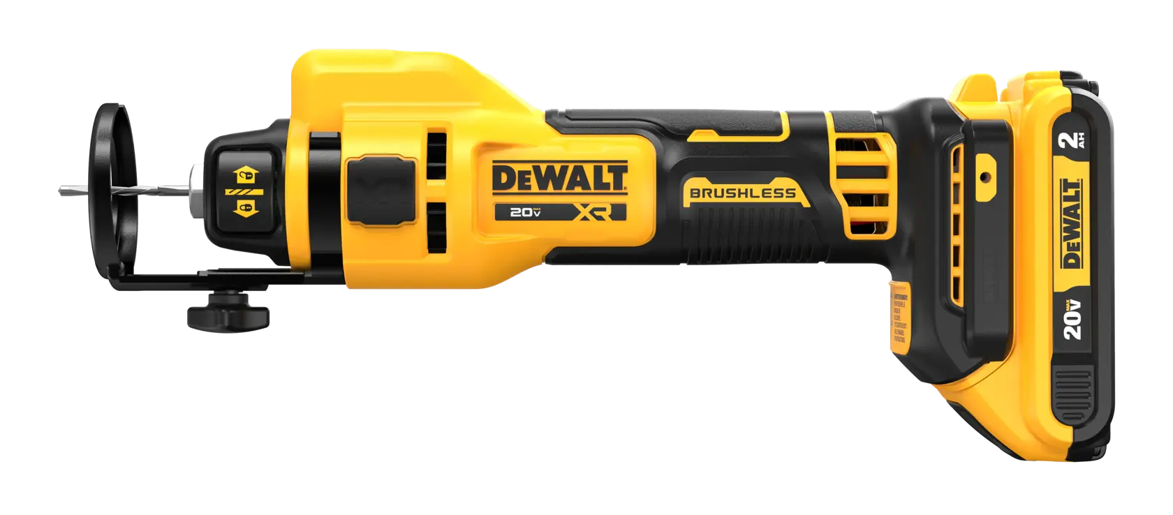 DeWalt DCE555D2 20V MAX XR Brushless Drywall Cut-Out Tool Kit - image 2