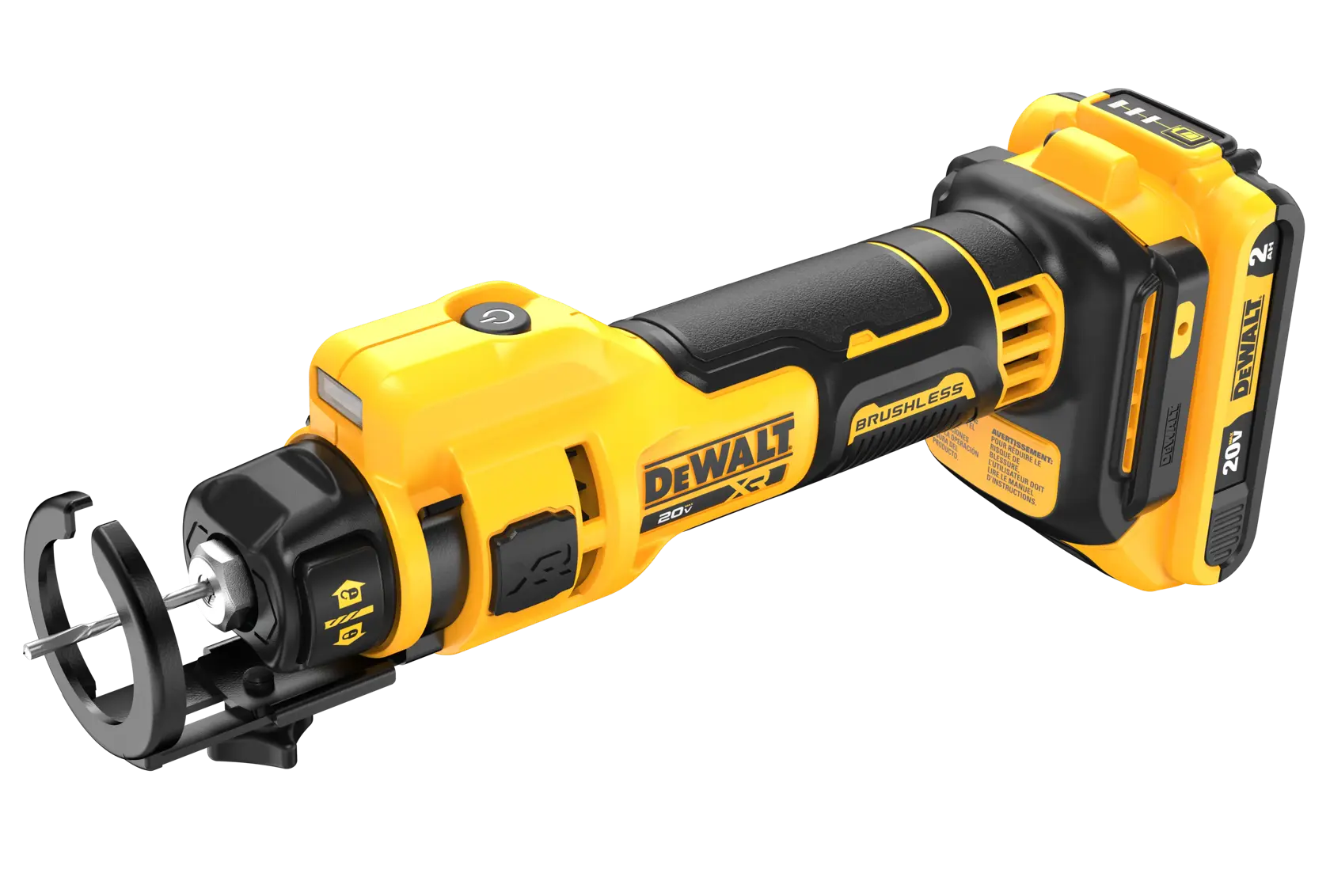 DeWalt DCE555D2 20V MAX XR Brushless Drywall Cut-Out Tool Kit - image 3