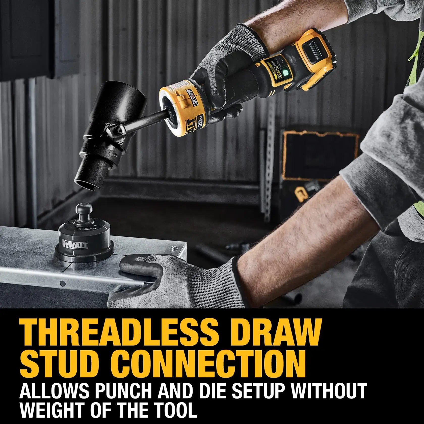 DeWalt DCE600D1K4 20V MAX Hydraulic Knockout Tool Kit With 1/2 in. - 4 in. Punches and Dies - image 5