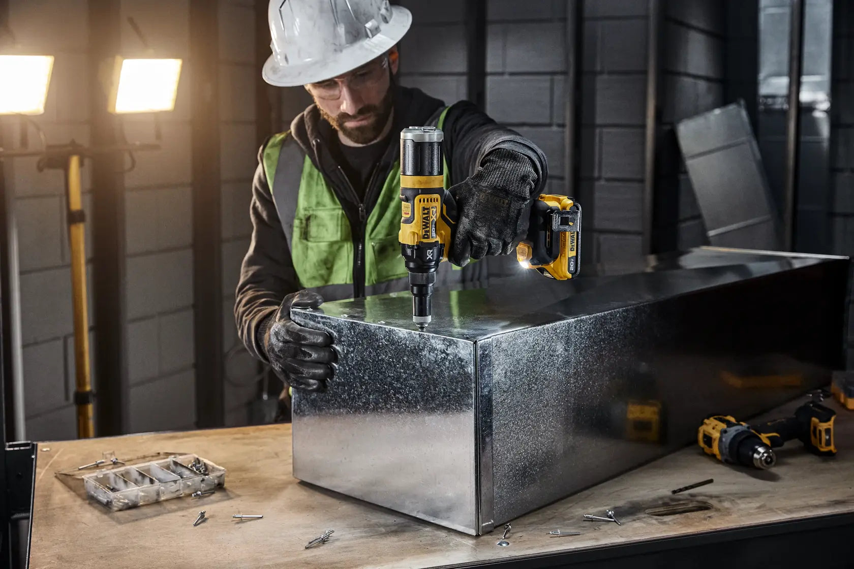 DeWalt DCF403D1 20V MAX XR 3/16 in. Brushless Rivet Tool Kit - image 10