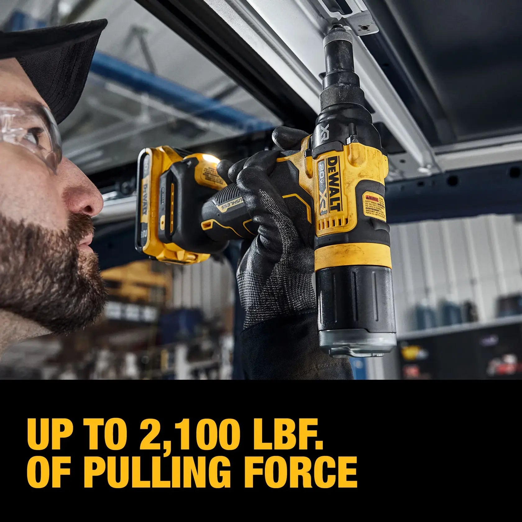 DeWalt DCF403D1 20V MAX XR 3/16 in. Brushless Rivet Tool Kit - image 4