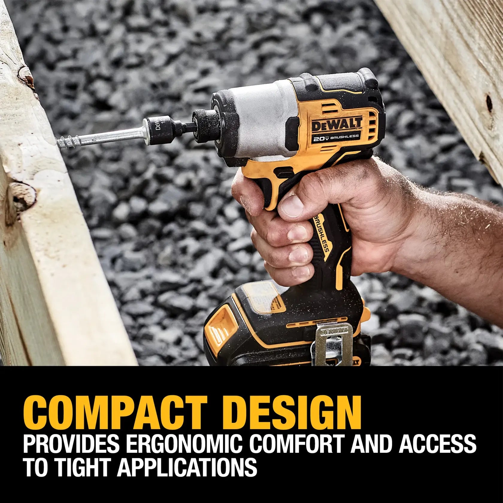 DeWalt DCF840D1 20V MAX 1/4 in. Brushless Cordless Impact Driver Kit - image 9
