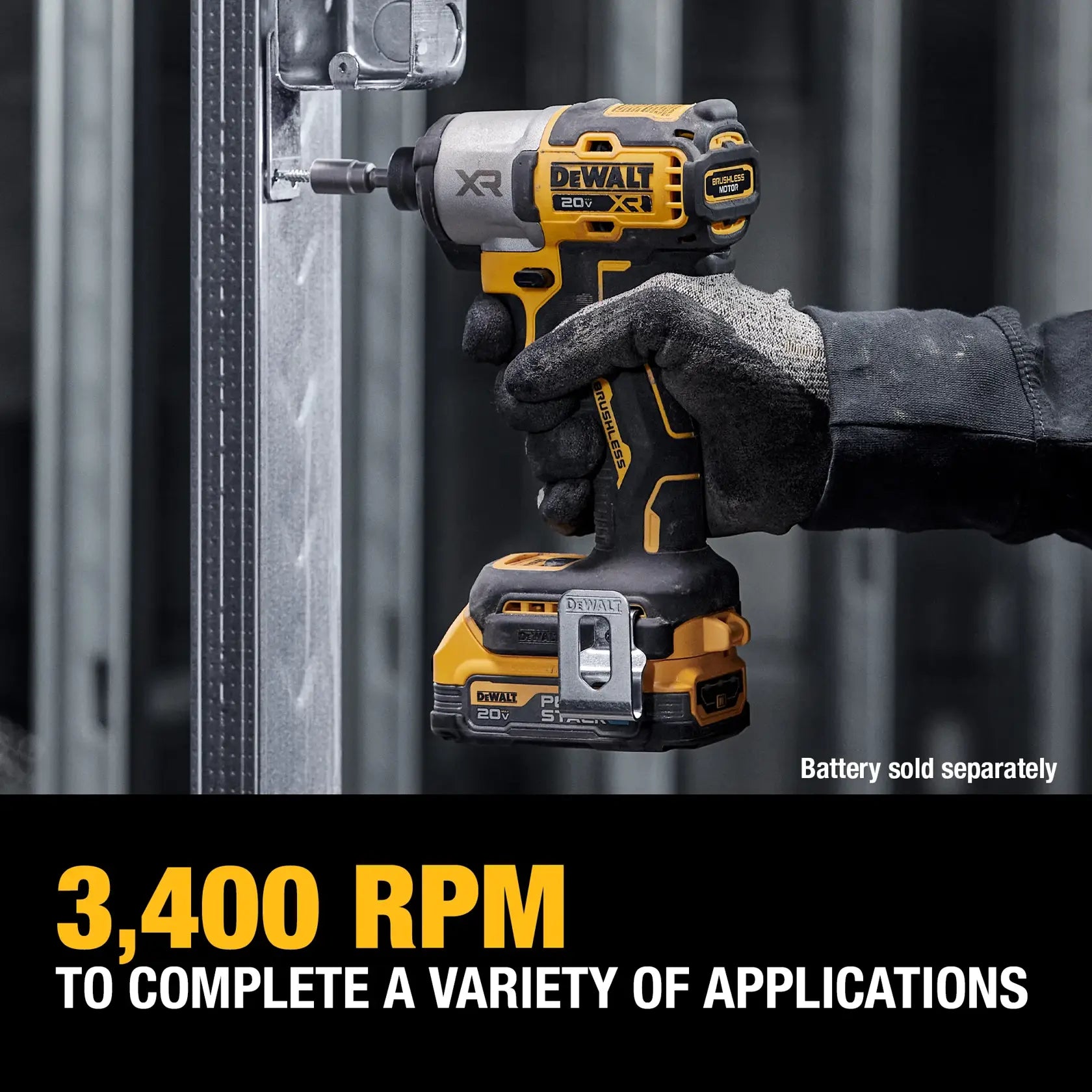DeWalt DCF845B 20V MAX XR 3-Speed Impact 1/4-in Driver (Tool Only) - image 7