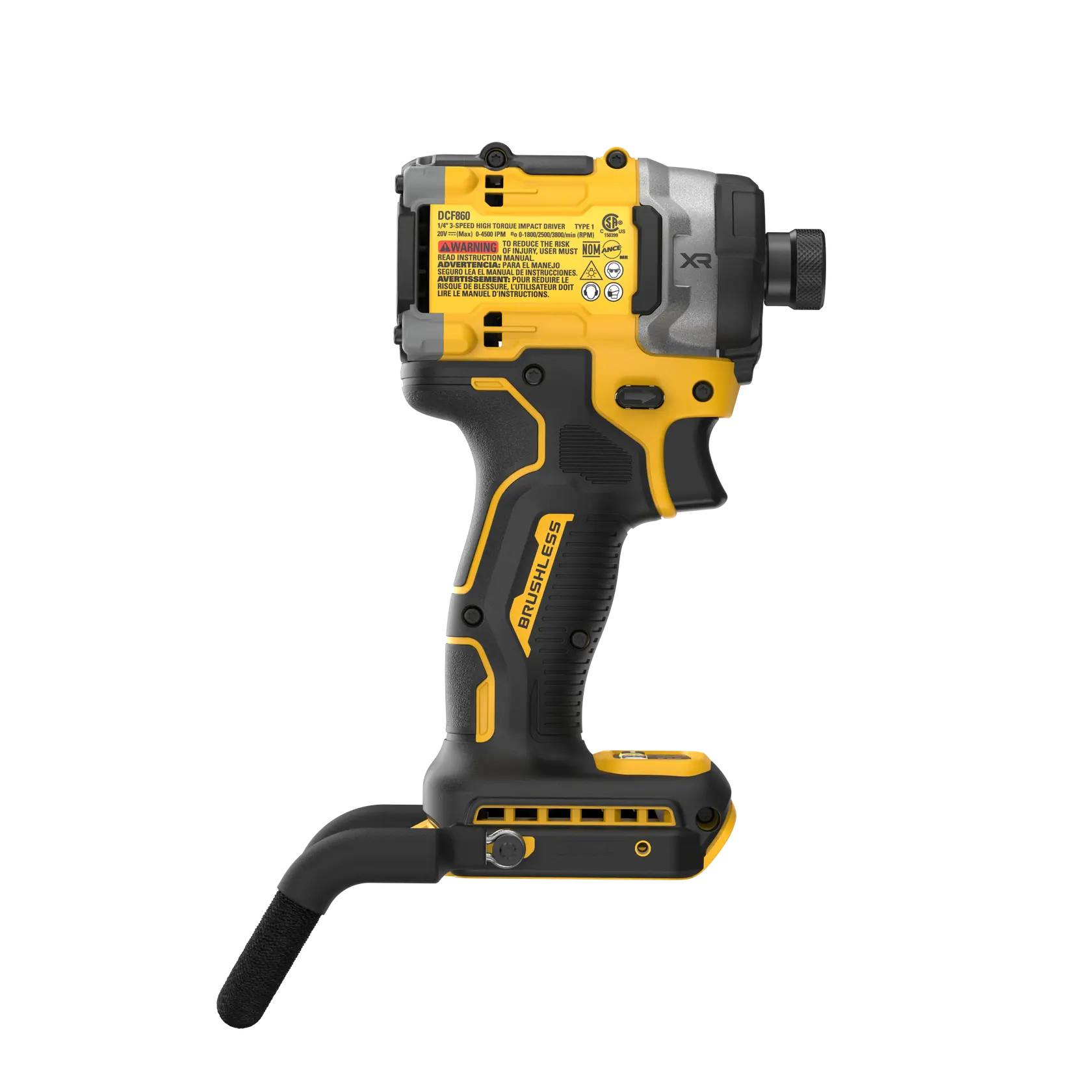 DeWalt DCF860BLR 20V MAX XR Brushless 3-Speed High Torque 1/4" Impact Driver, Tool Only - image 4