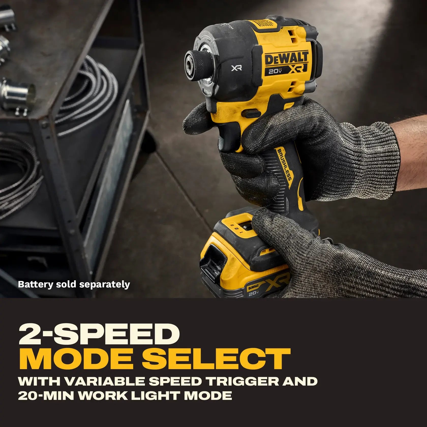 DeWalt DCF870B 20V MAX XR Brushless Cordless 1/4-in Quiet Hydraulic Impact Driver (Tool Only) - image 7