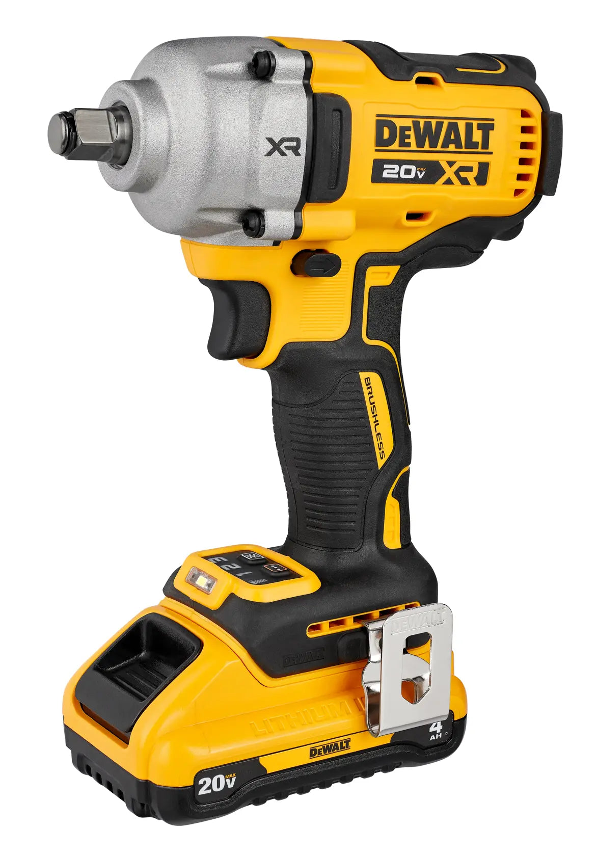 DeWalt DCF891Q1 20V MAX XR 1/2-in Mid-Range Impact Wrench Kit With Hog Ring Anvil - image 2