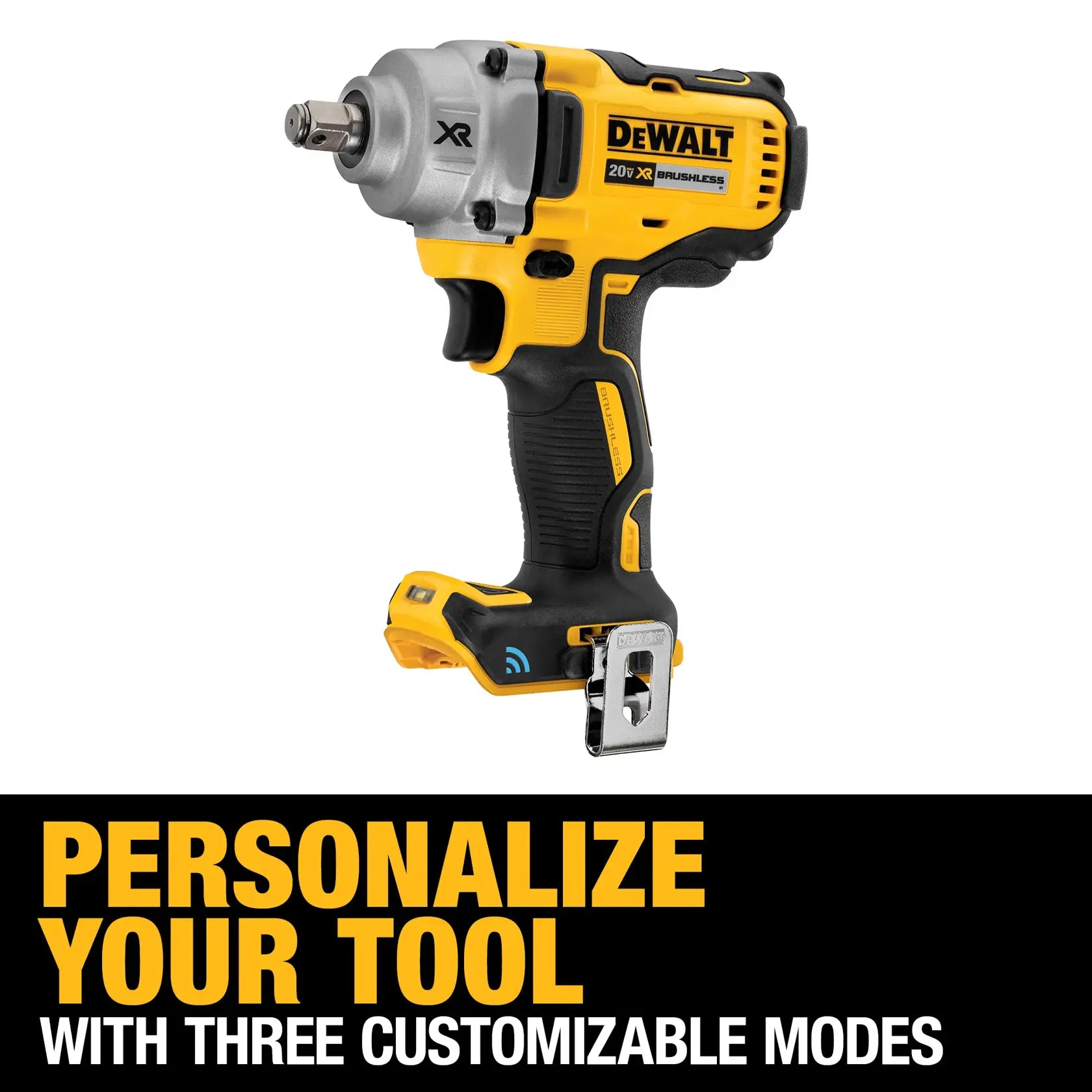 DeWalt DCF896HB 20V MAX TOOL CONNECT 1/2-in Mid-Range Impact Wrench With Hog Ring Anvil (Tool Only) - image 4
