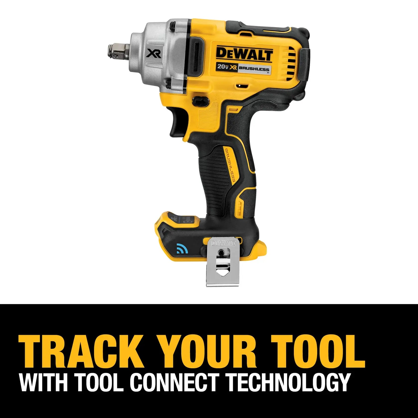 DeWalt DCF896HB 20V MAX TOOL CONNECT 1/2-in Mid-Range Impact Wrench With Hog Ring Anvil (Tool Only) - image 5