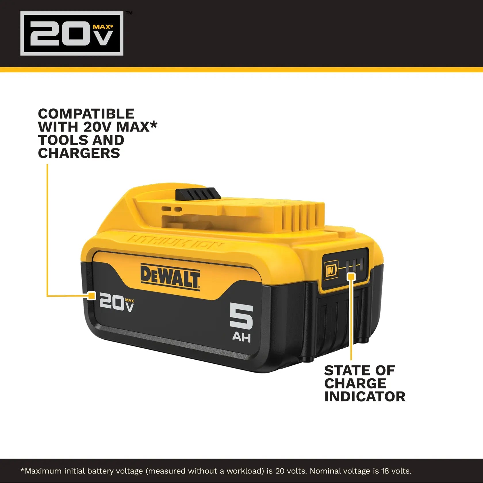DeWalt DCF900P1 20V MAX XR 1/2-in High Torque Impact Wrench With Hog Ring Anvil With (1) 5.0 Ah Battery & Charger Kit - image 7