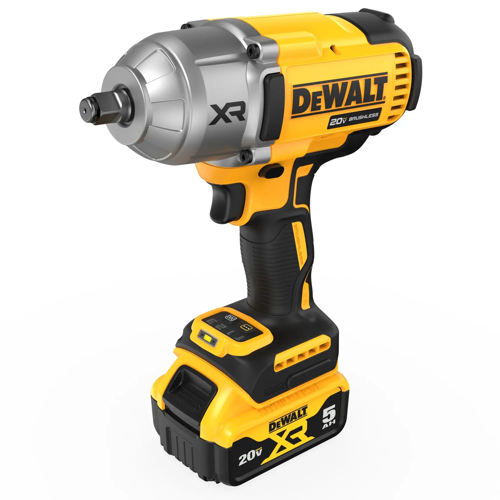 DeWalt DCF900P2 20V MAX XR 1/2-in High Torque Impact Wrench With Hog Ring Anvil Kit With (2) 5.0 Ah Batteries & Charger Kit - image 3