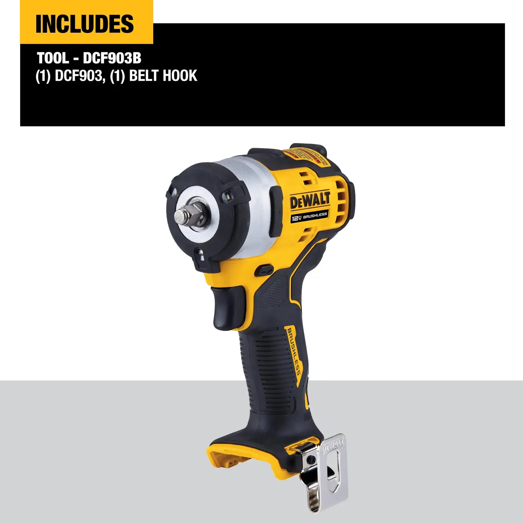 DeWalt DCF903B XTREME 12V MAX 3/8 in. Brushless Cordless Impact Wrench (Tool Only) - image 4