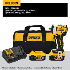 DeWalt DCF911P2 20V MAX 1/2-in Cordless Impact Wrench with Hog Ring Anvil with (2) 5Ah Batteries - image 4