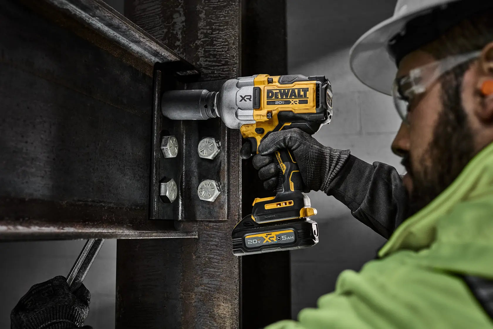 DeWalt DCF961GH1 20V MAX XR Brushless Cordless 1/2-in High Torque Impact Wrench with Hog Ring Anvil Kit with XR POWERSTACK - image 9