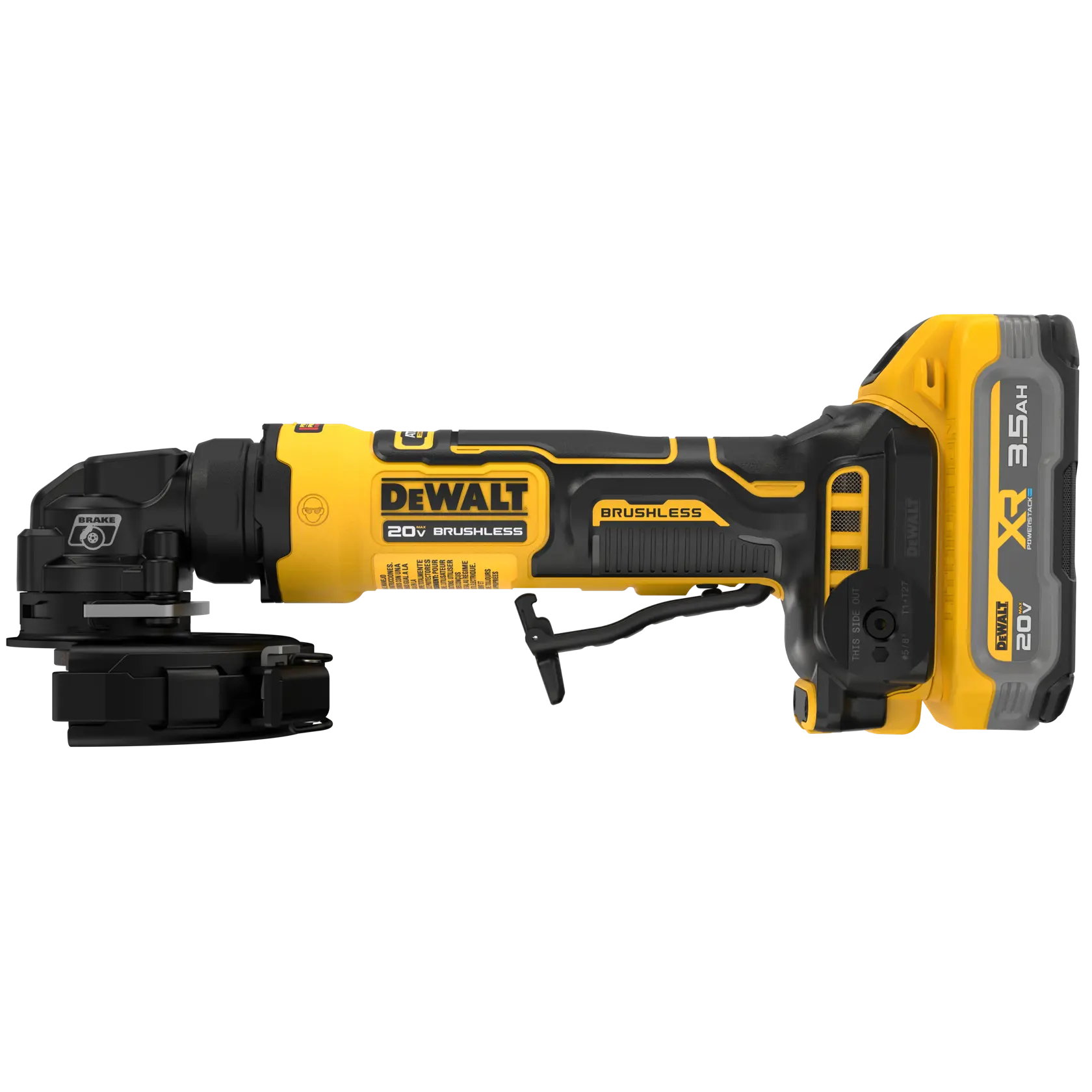 DeWalt DCG400S2 ATOMIC 20V MAX 4 in. Angle Grinder Kit - image 2