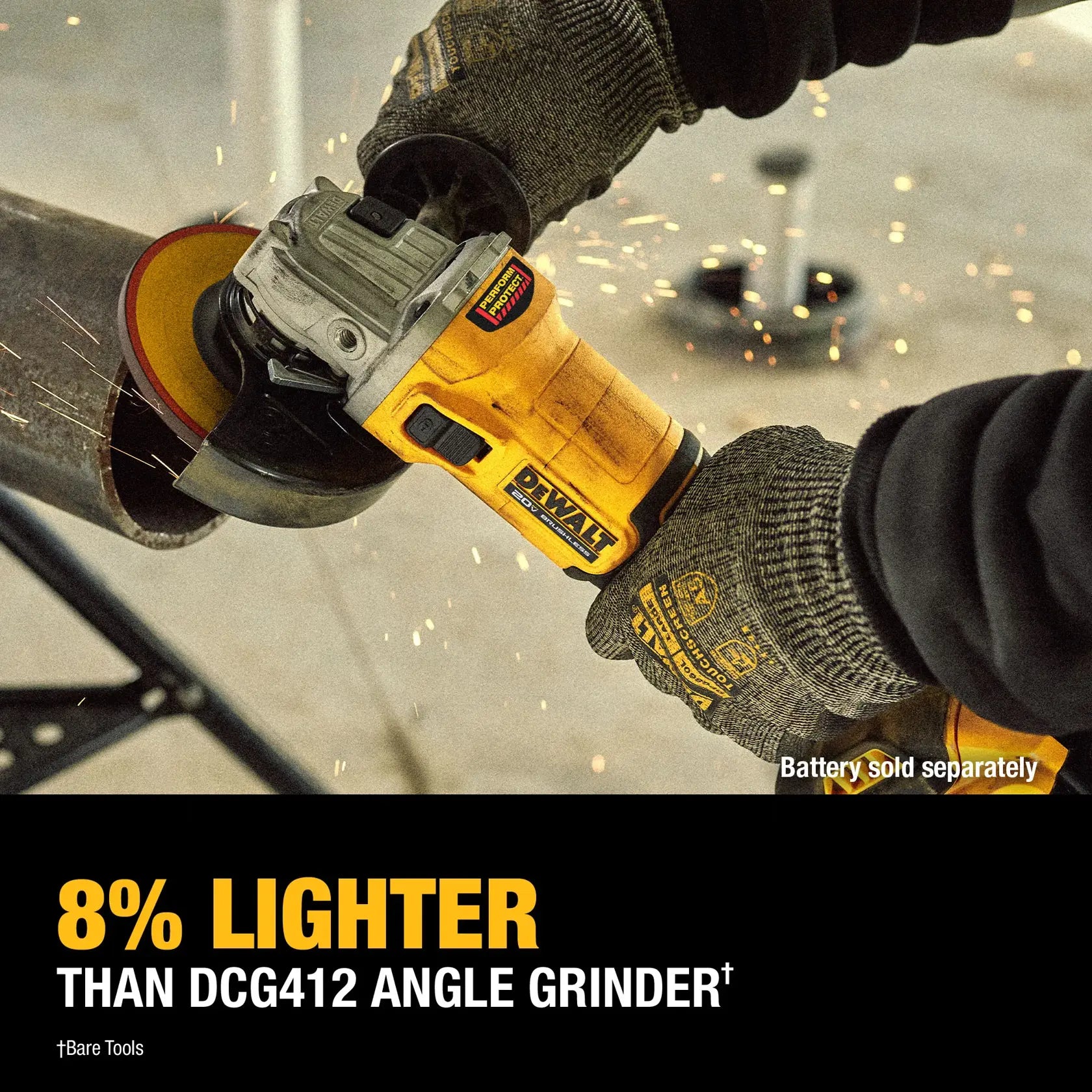 DeWalt DCG407P1 20V MAX Brushless Cordless 4-1/2-In. Slide-Switch Grinder Kit - image 7