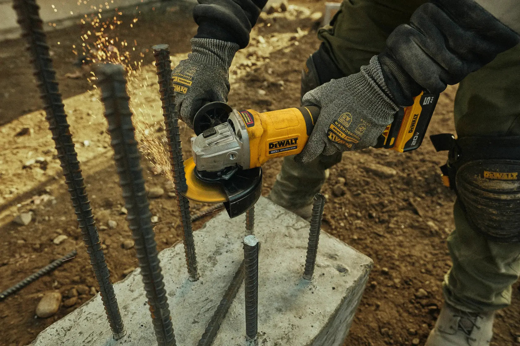 DeWalt DCG408B 20V MAX Brushless Cordless 4 1/2-in. Paddle-switch Grinder (Tool Only) - image 8