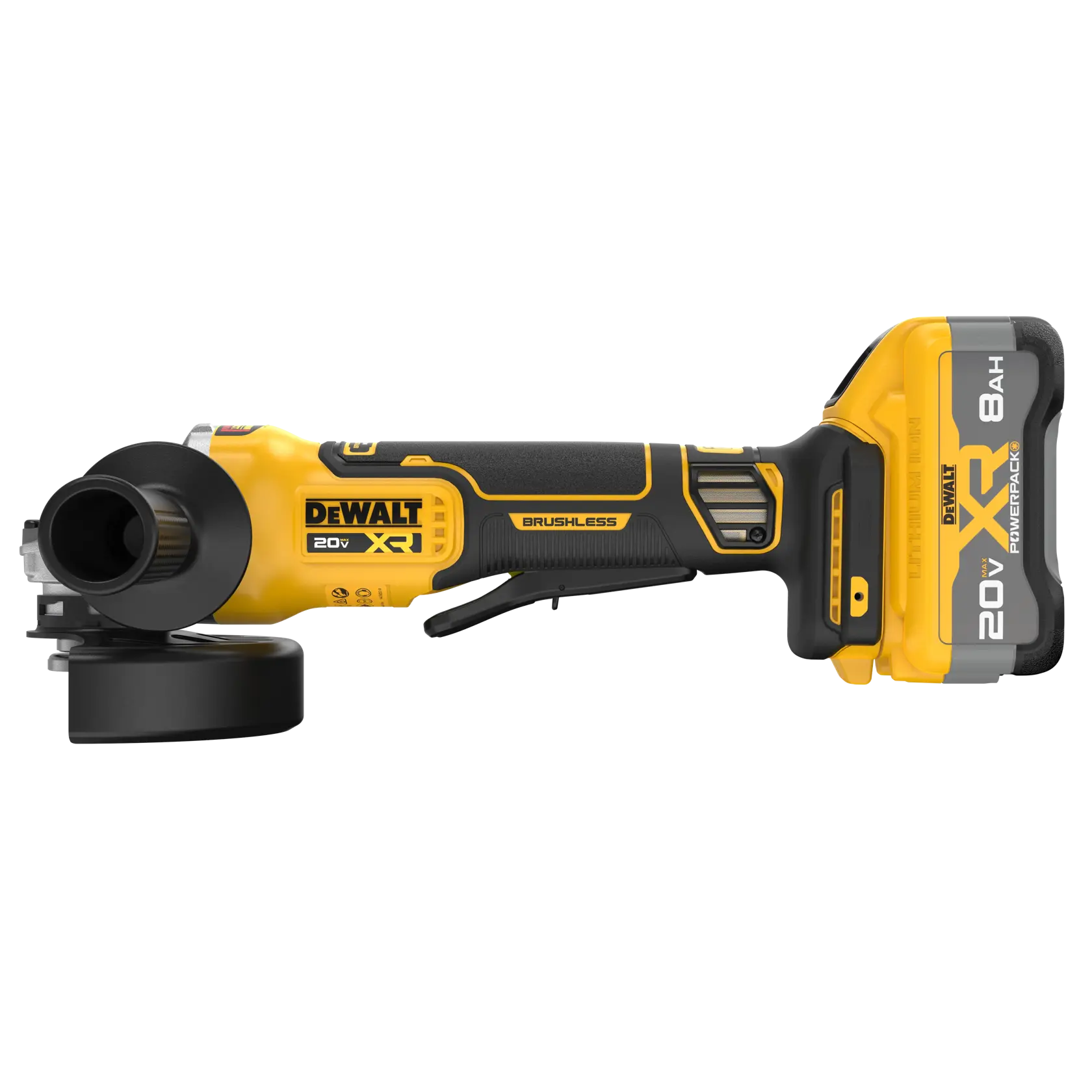 DeWalt DCG410WW1 20V MAX XR Brushless Cordless 4-1/2 in. - 5 in. Angle Grinder Kit - image 2