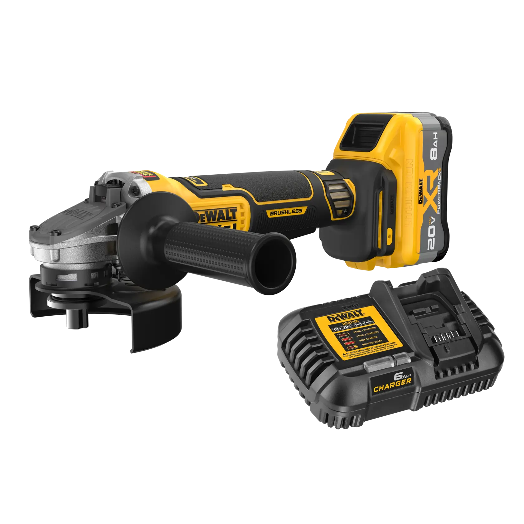 DeWalt DCG410WW1 20V MAX XR Brushless Cordless 4-1/2 in. - 5 in. Angle Grinder Kit - image 1