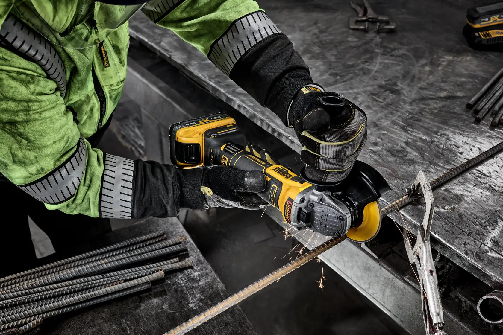 DeWalt DCG411VSB 20-Volt Max XR Brushless Cordless 4-1/2 in. - 5 in. Variable Speed Angle Grinder with Slide Switch (Tool Only) - image 8
