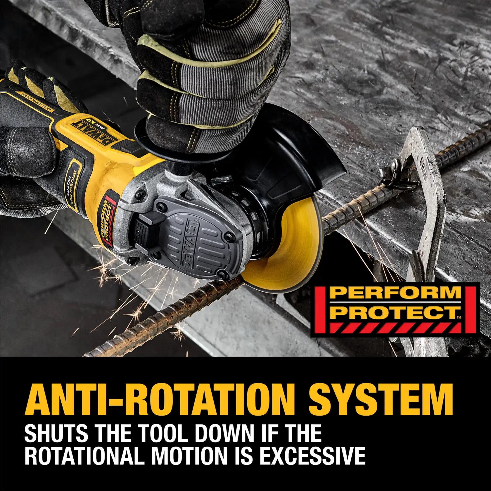 DeWalt DCG411VSB 20-Volt Max XR Brushless Cordless 4-1/2 in. - 5 in. Variable Speed Angle Grinder with Slide Switch (Tool Only) - image 11