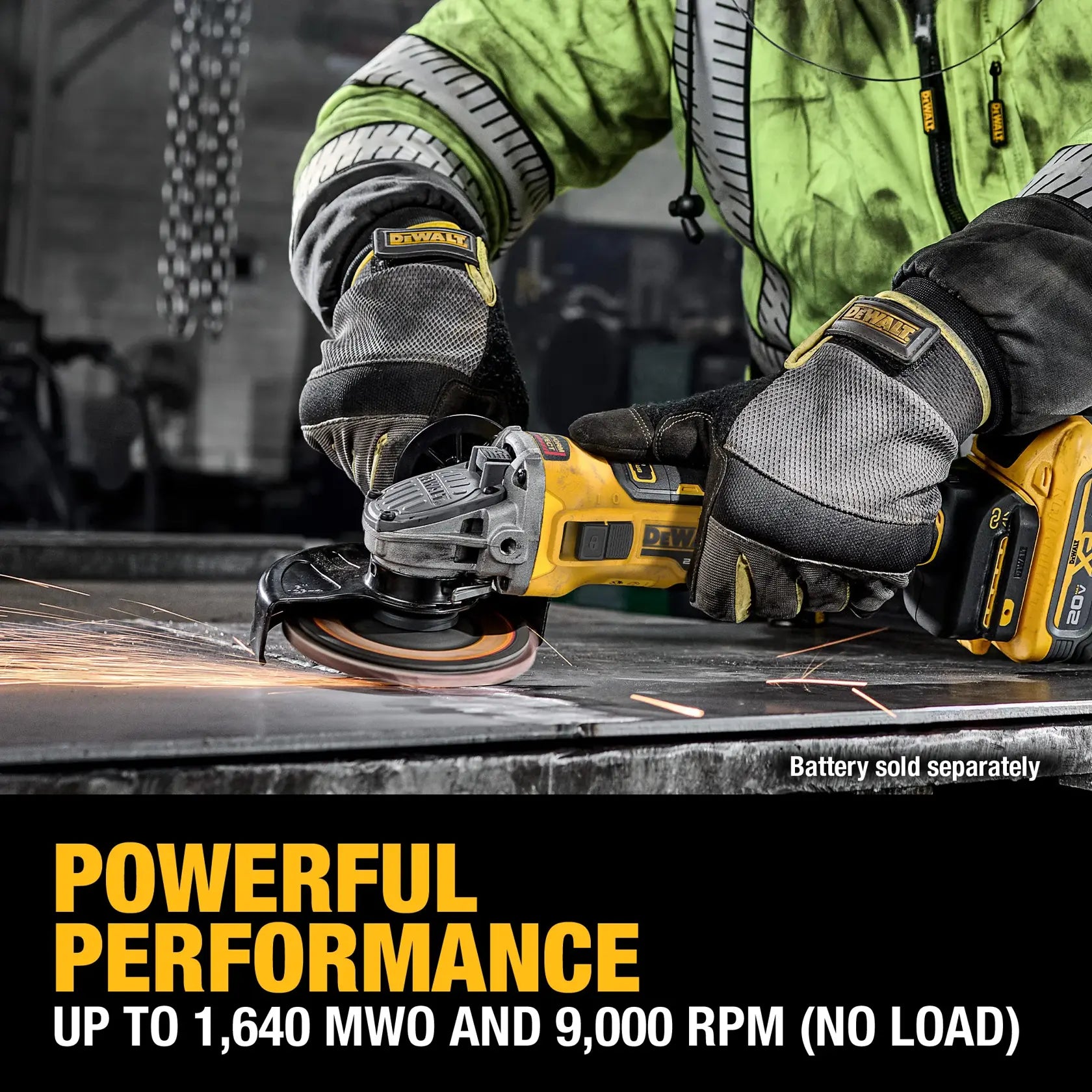 DeWalt DCG411VSB 20-Volt Max XR Brushless Cordless 4-1/2 in. - 5 in. Variable Speed Angle Grinder with Slide Switch (Tool Only) - image 12