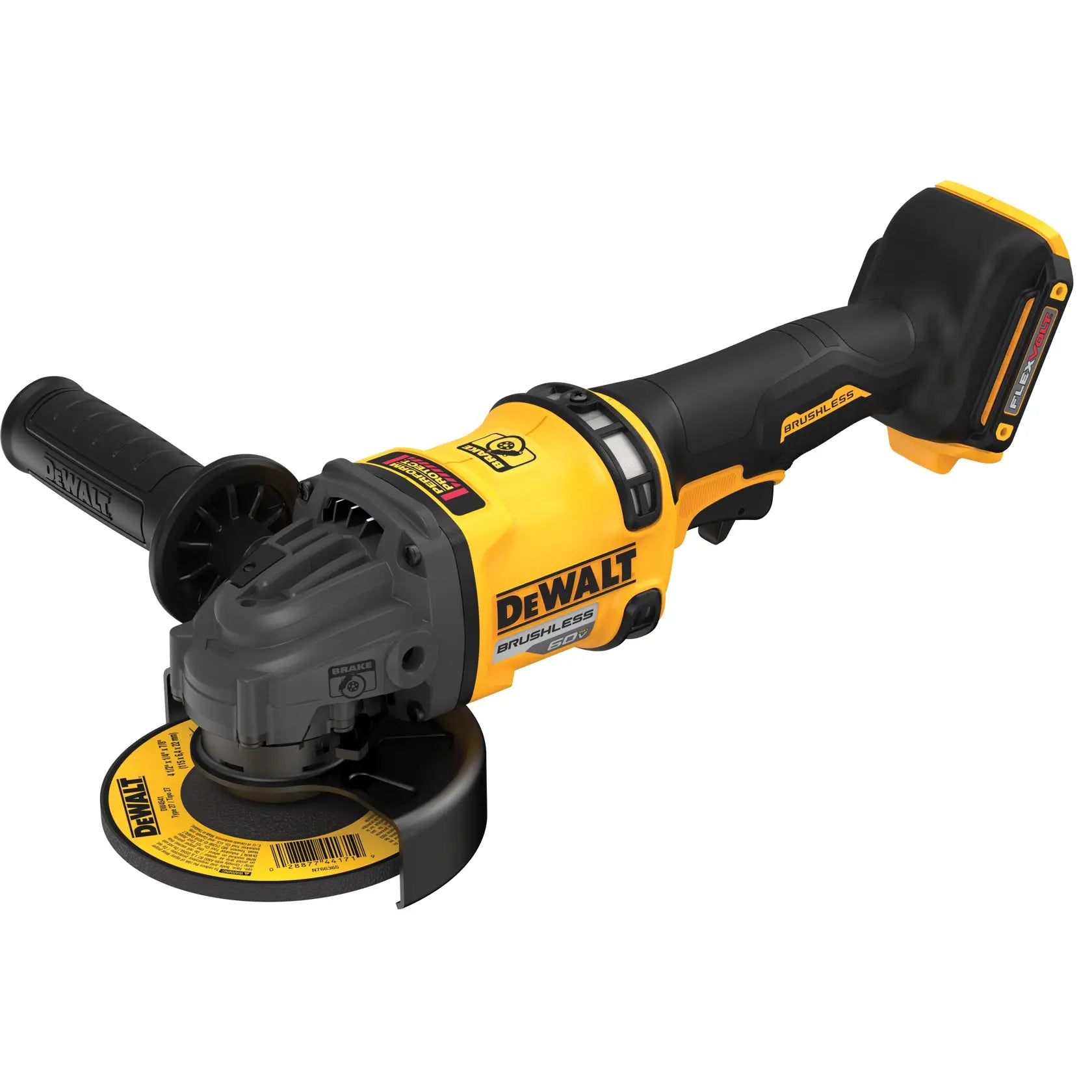 DeWalt DCG418B 60V MAX Brushless Cordless 4-1/2-in - 6-in Grinder With KICKBACK BRAKE (Tool Only) - image 3