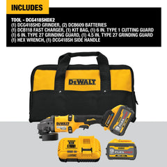 DeWalt DCG418SHDX2 60V MAX 4-1/2-in - 6-in Side Handle Detect Grinder - image 4