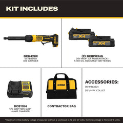 DeWalt DCG420XGE2 ATOMIC 20V MAX Extended Die Grinder Kit - image 4