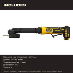 DeWalt DCG432XB ATOMIC 20V MAX Ext 4" Cut-Off Tool - Bare - image 4