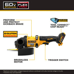 DeWalt DCG440B 60V MAX 7-in Brushless Cordless Grinder With KICKBACK BRAKE (Tool Only) - image 4