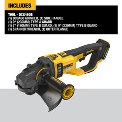 DeWalt DCG460B 60V MAX 7-in - 9-in Large Angle Grinder (Tool Only) - image 4