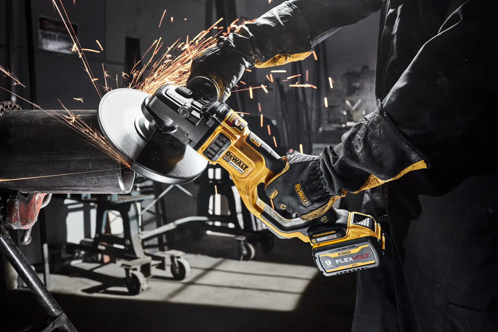 DeWalt DCG460X2 60V MAX 7-in - 9-in Large Angle Grinder - image 8