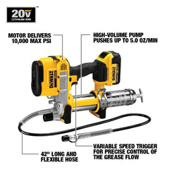 DeWalt DCGG571M1 20V MAX Grease Gun Kit - image 3