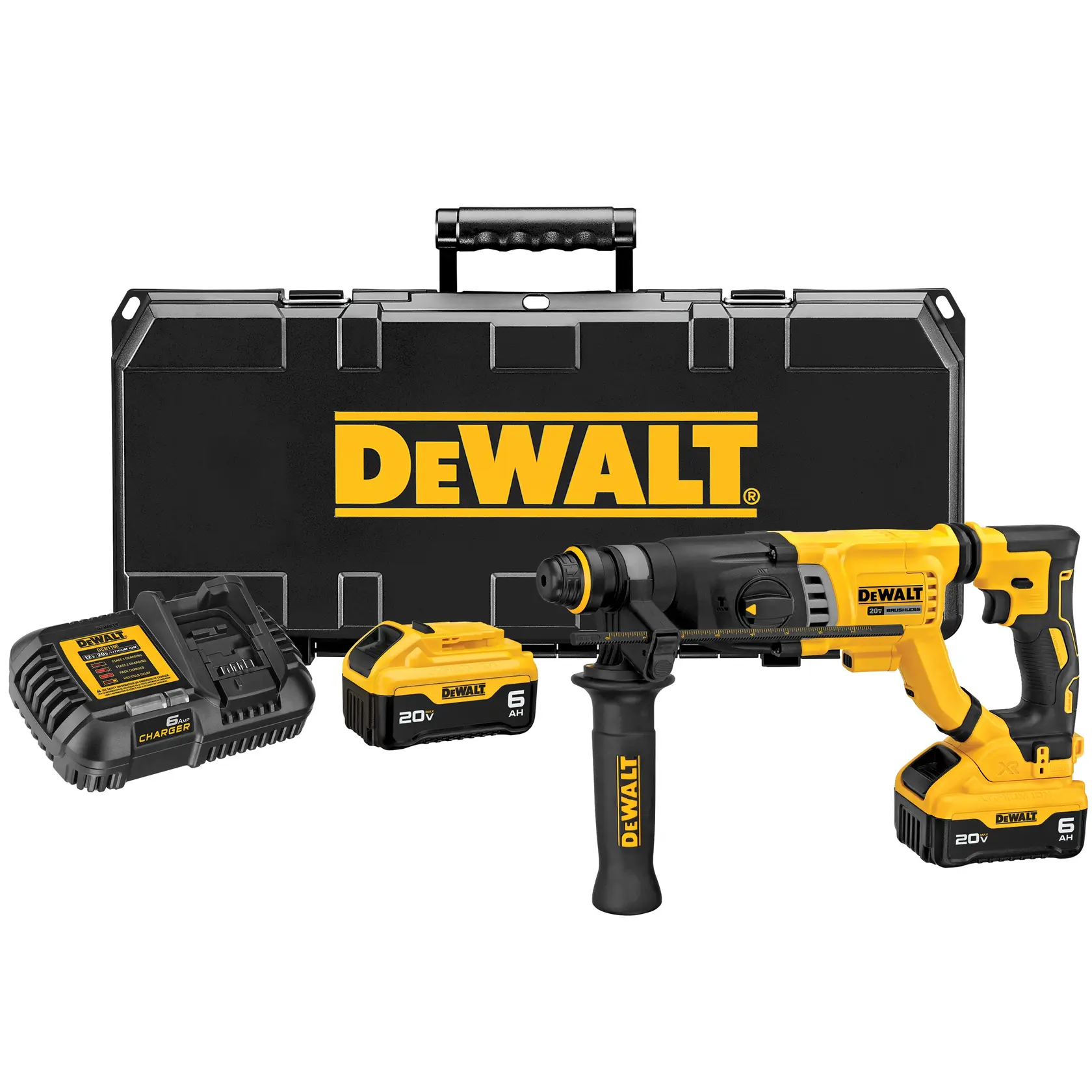 DeWalt DCH263R2 20V MAX 1-1/8 in. Brushless Cordless SDS PLUS D-Handle Rotary Hammer Kit - image 2