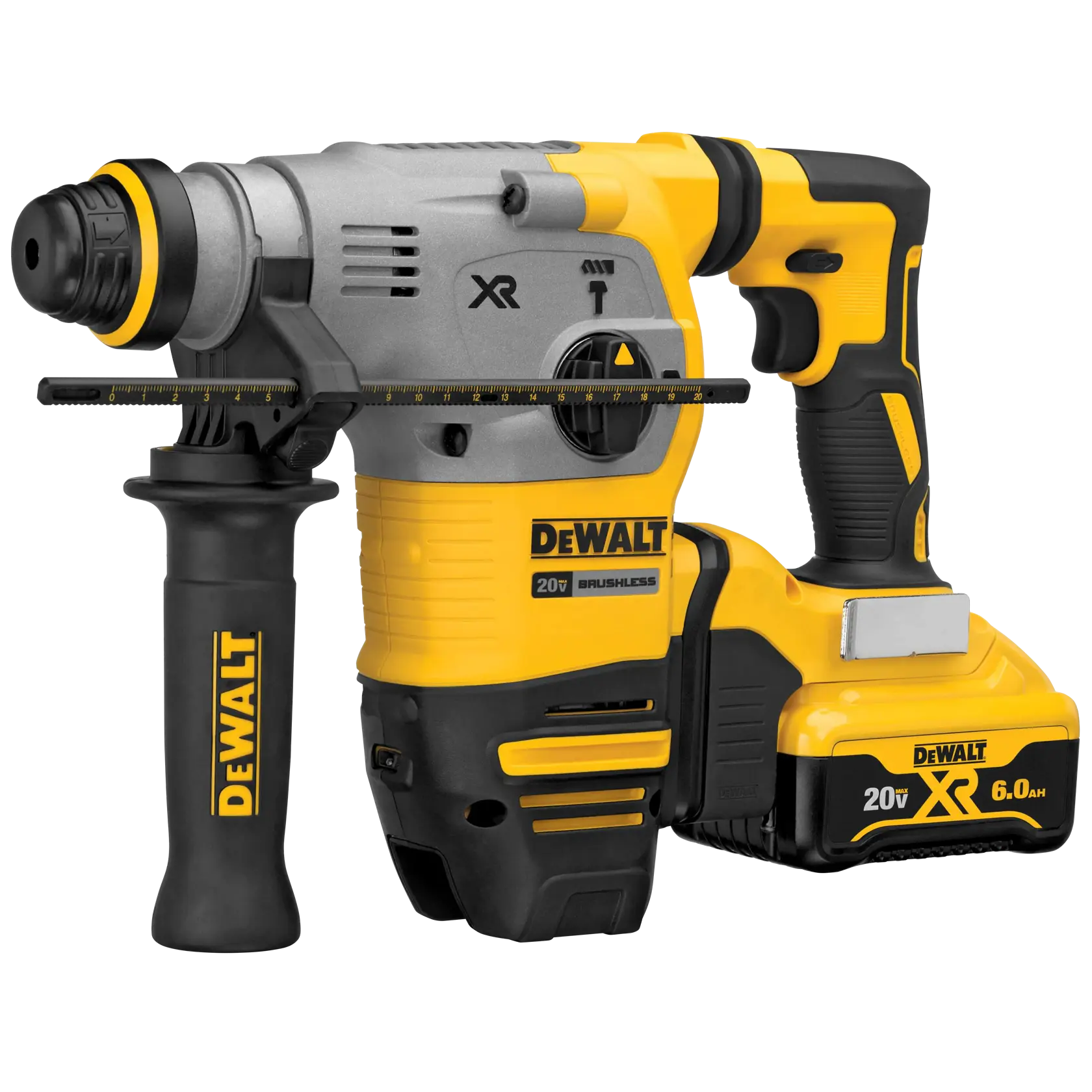 DeWalt DCH293R2 20V MAX XR Brushless Cordless 1-1/8 in. SDS PLUS L-Shape Rotary Hammer Kit - image 4