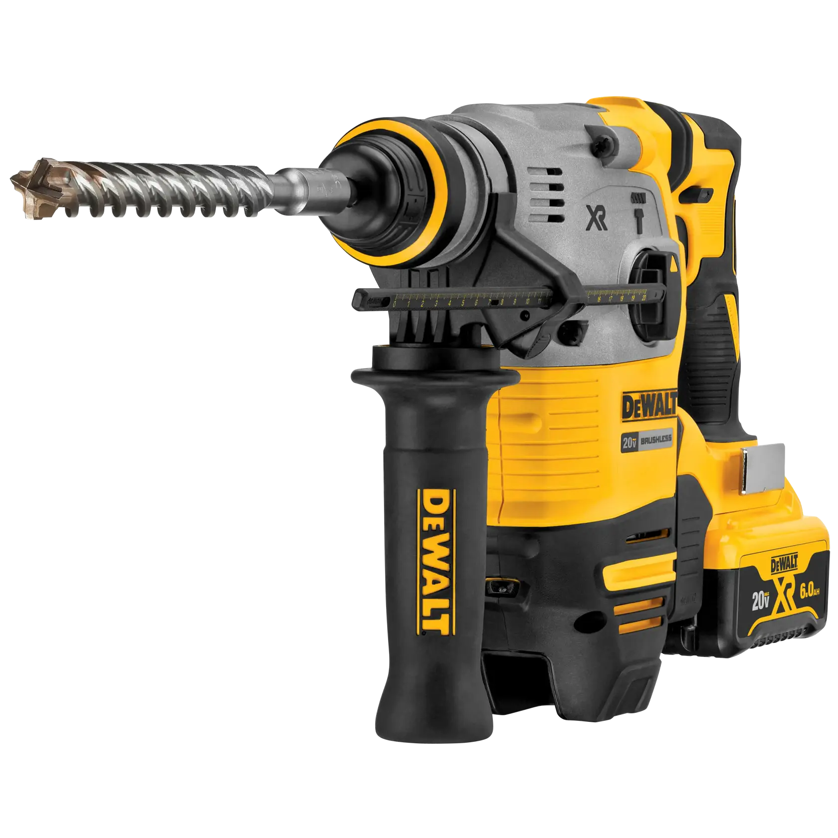 DeWalt DCH293R2 20V MAX XR Brushless Cordless 1-1/8 in. SDS PLUS L-Shape Rotary Hammer Kit - image 6